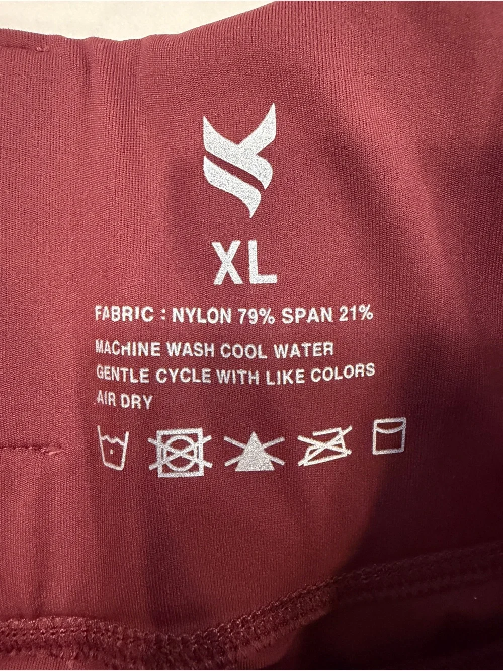 Vakandi conceal carry Athletic Shorts in Maroon with Reflective Logo